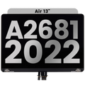 LCD-Display für MacBook Air 13 Zoll A2681 Space Grau gebrauchter OEM-Ausbau, Qua