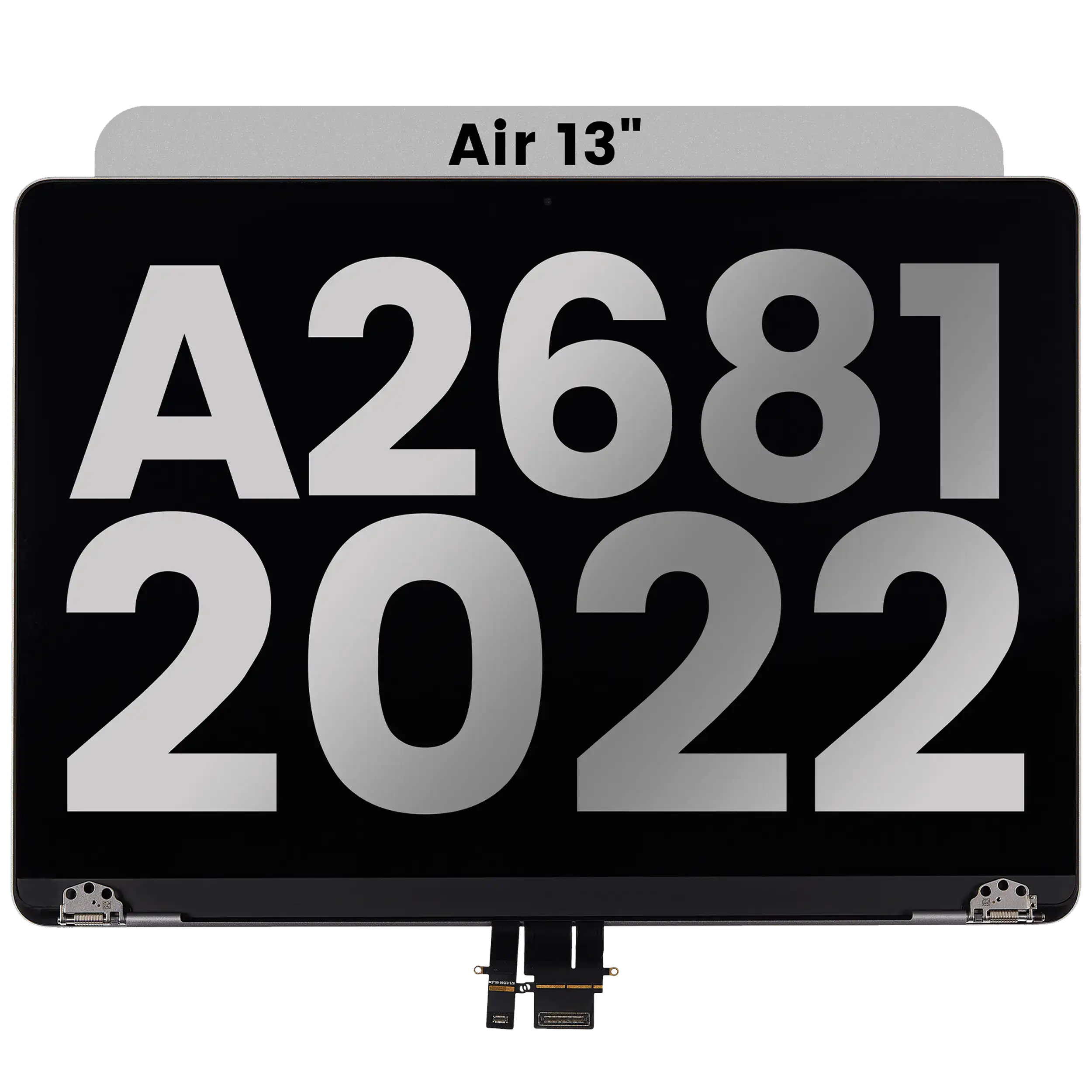 LCD Display for MacBook Air 13" (A2681 / Mid 2022) (used OEM pull-out, Grade A) (Space Gray)