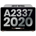Complete LCD Display for MacBook Air 13" A2337 (2020) Grade A Space Gray