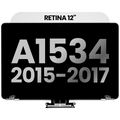 Complete LCD Display Assembly for MacBook 12" A1534 (2015-2017) (Used OEM Pull, B Quality) (Silver)