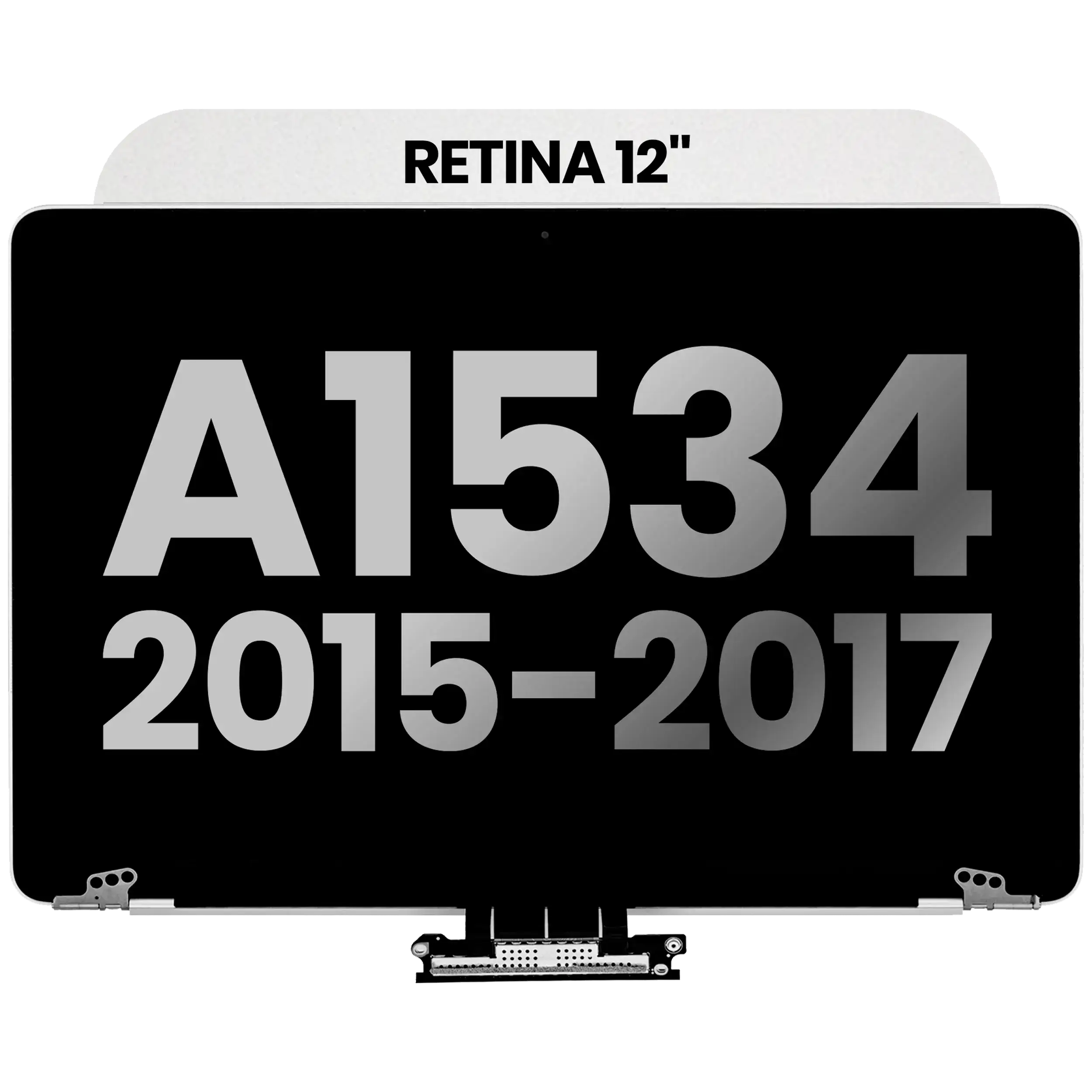 Complete LCD Display Assembly for MacBook 12" A1534 (2015-2017) (Used OEM Pull, B Quality) (Silver)