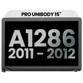 LCD-Display für MacBook Pro 15" A1286 OEM gebraucht Glossy Qualität B