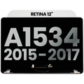 LCD-Display für MacBook 12" A1534 (2015-2017) - gebrauchter OEM-Ausbau, Qualität B - Space Gray