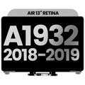 Complete LCD Display for MacBook Air 13" A1932 (2018-2019) (Used OEM Pull, Quality A) (Space Gray)