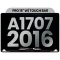 LCD-Display für MacBook Pro 15" A1707 2016 OEM Pull B Space Grau