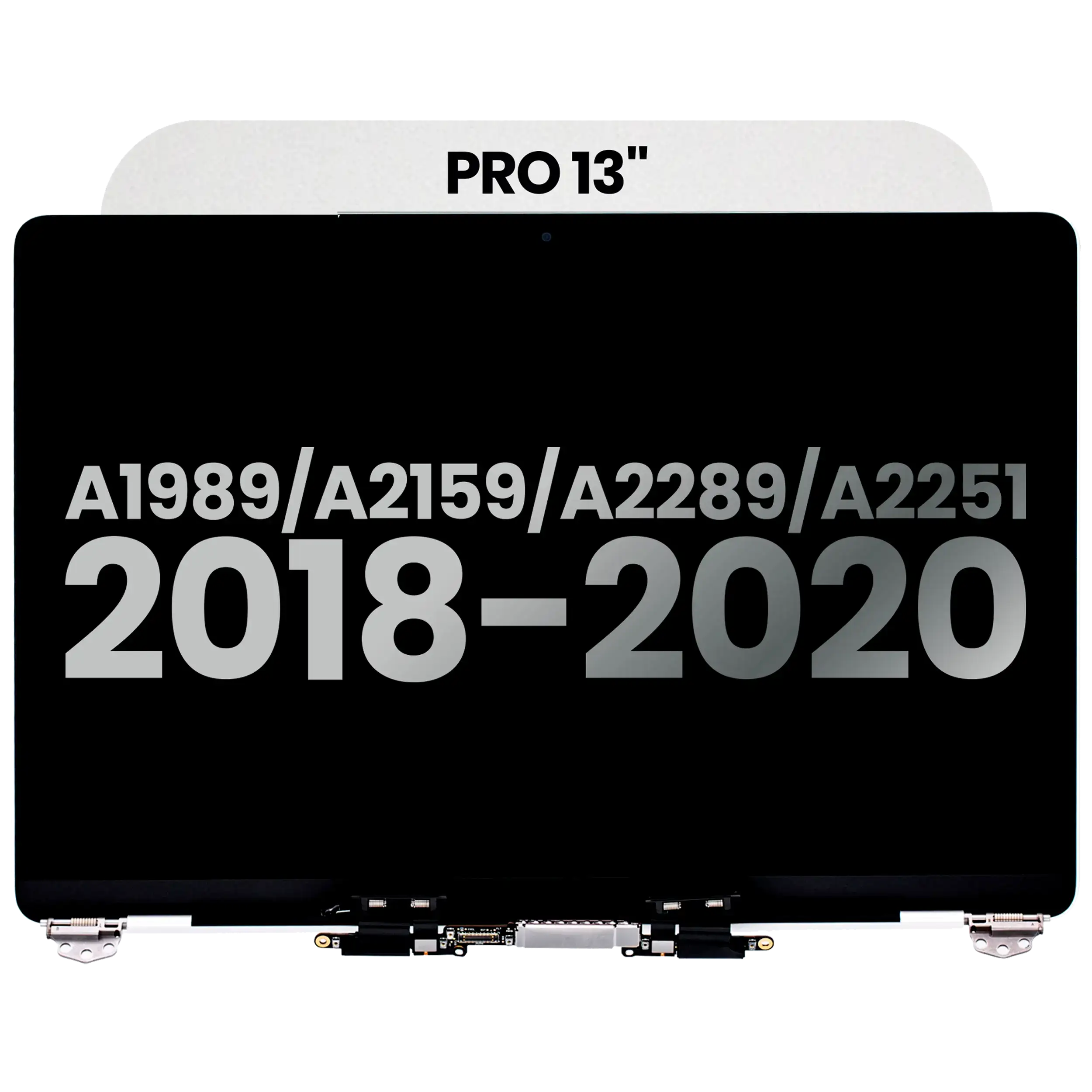 LCD Display for MacBook Pro 13" A1989 (2018-2019), A2159 (2019), A2289 (2020), A2251 (2020) – Grade A (Silver)