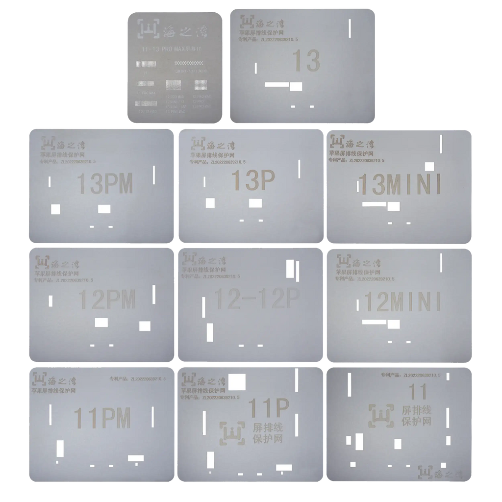 Touch IC Schablonen für iPhone 11 bis 15 Serie