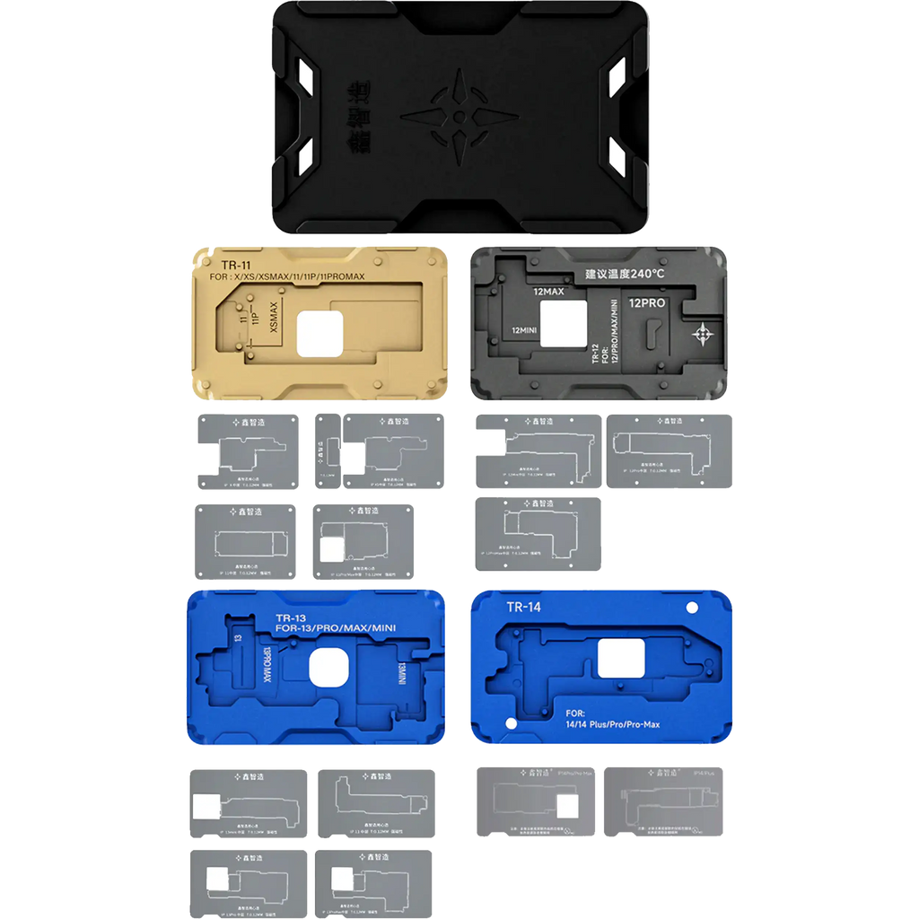 XinZhiZao Mittelschicht-Rahmen Reballing-Plattform iPhone X-14 Pro Max 18in1