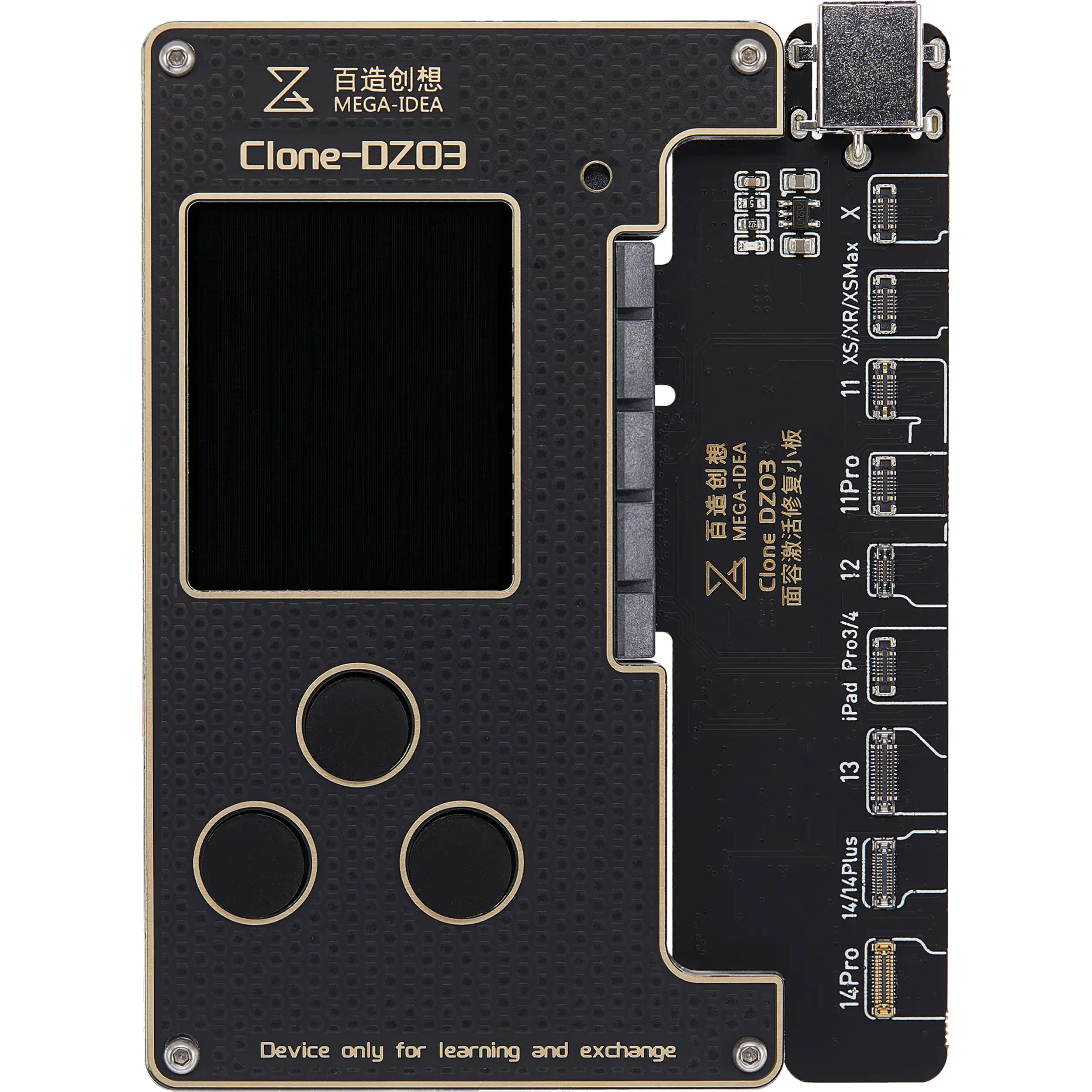 Clone-DZ03 Face ID Tag-On Flexkabel Testwerkzeug für iPhone X-14 Pro Max (Qianli
