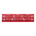 Werkzeugablage (6 x 24" 1/8" x 2 3/4") - Rot