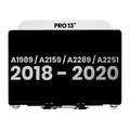 LCD-Display Apple MacBook Pro 13" 2018-2020 gebrauchter OEM-Ausbau, Qualität B S