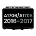 LCD Display for MacBook Pro 13" A1706/A1708 (2016-2017) – Used OEM Pull, Quality A (Space Gray)