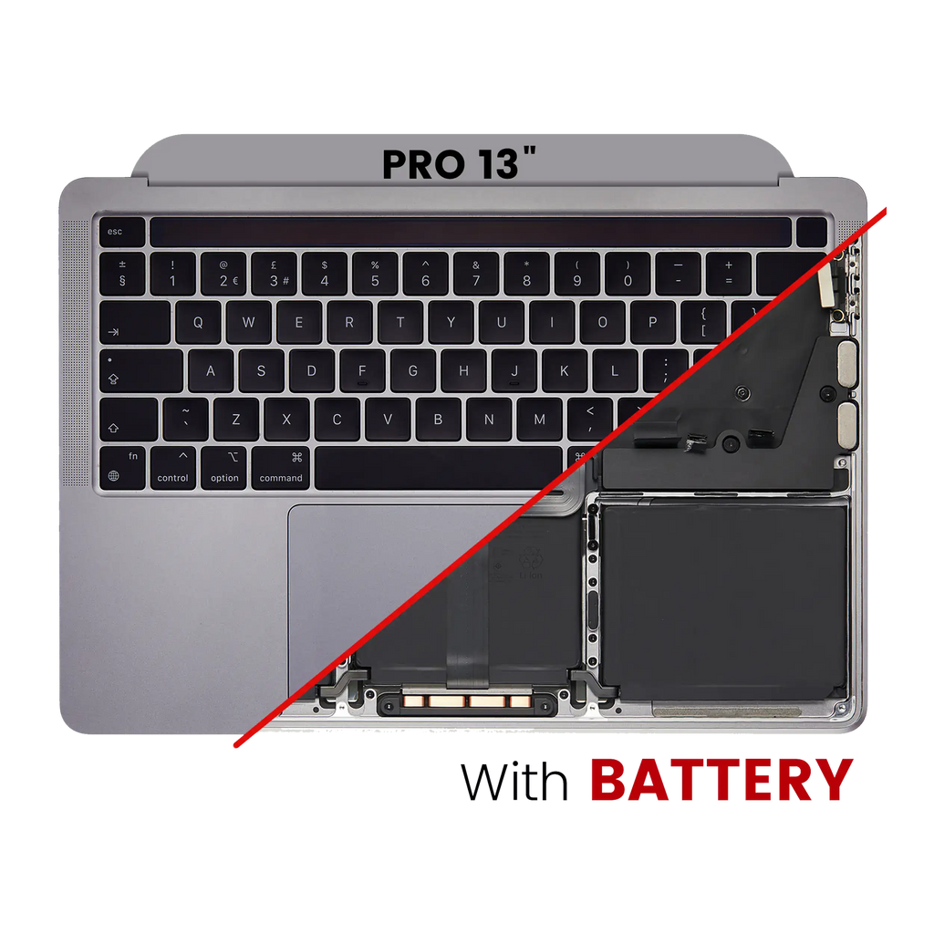 Top case with battery and keyboard for MacBook Pro 13" A2338 (2020) Space Gray (UK keyboard)