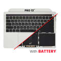 Topcase mit Akku & Tastatur für MacBook Pro 16" A2141 US - OEM B/C - Silber