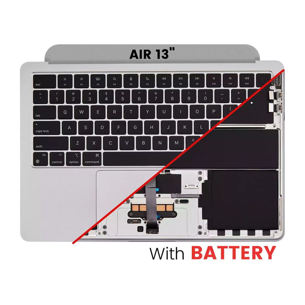Top Case with Battery and Keyboard for MacBook Air 13" A2681 (2022) (US Keyboard) (Silver)