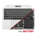Top Case mit Tastatur & Akku für MacBook Pro 13" A1989, US, Silber, OEM Neu