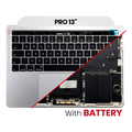 Topcase mit Akku & Tastatur für MacBook Pro 13" A1706 Silber US