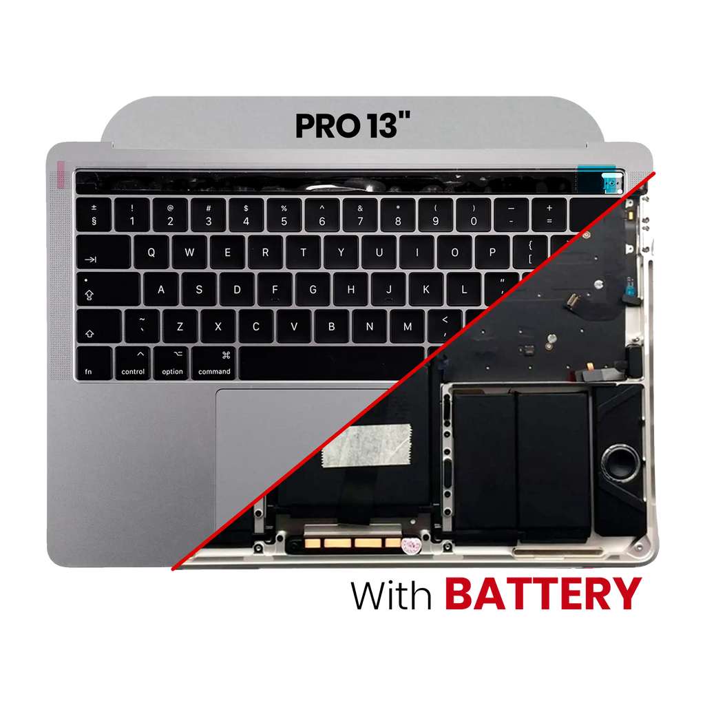 Top Case with Battery and Keyboard for MacBook Pro 13" A1706 (2016-2017) US Keyboard Space Gray