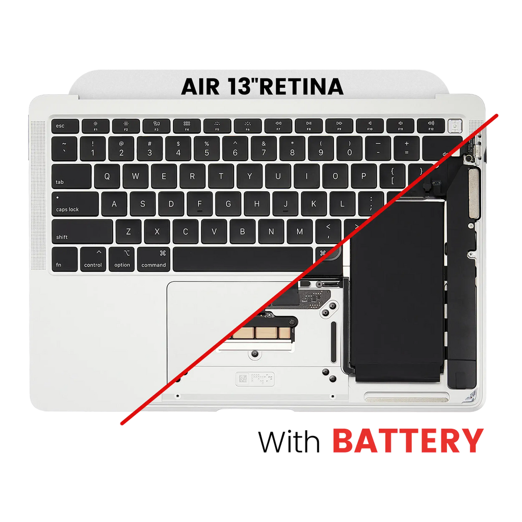 Top Case with Battery and Keyboard for MacBook Air 13" A2179 (2020) (US Keyboard) (Silver)