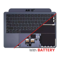 Top Case with Battery and Keyboard for MacBook Air 13" A2681 (2022) (US Keyboard) Midnight