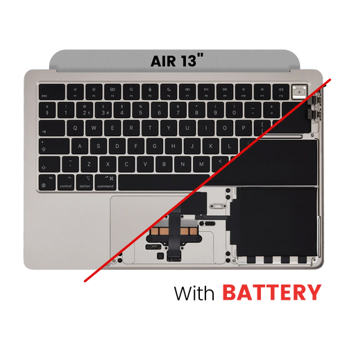 Apple MacBook Air 13" A2681 Top Case UK Tastatur Akku Starlight