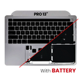 Top Case with Battery and Keyboard for MacBook Pro 13" A2289 (2020) – US Keyboard – Space Gray – used OEM part, Grade A