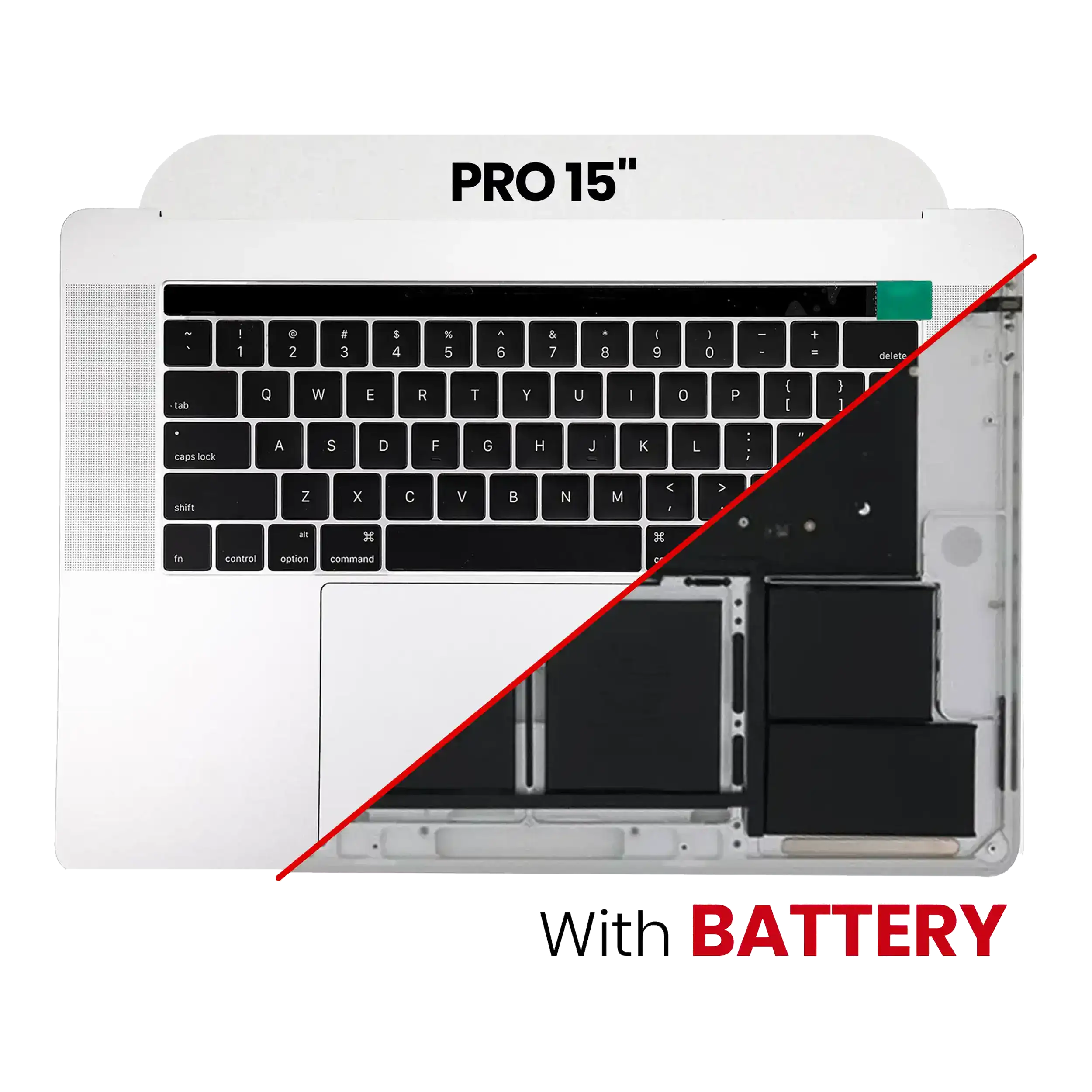 Original OEM-Ausbau Qualität A (gebraucht) – MacBook Pro 15" A1398 2012-2013 Top