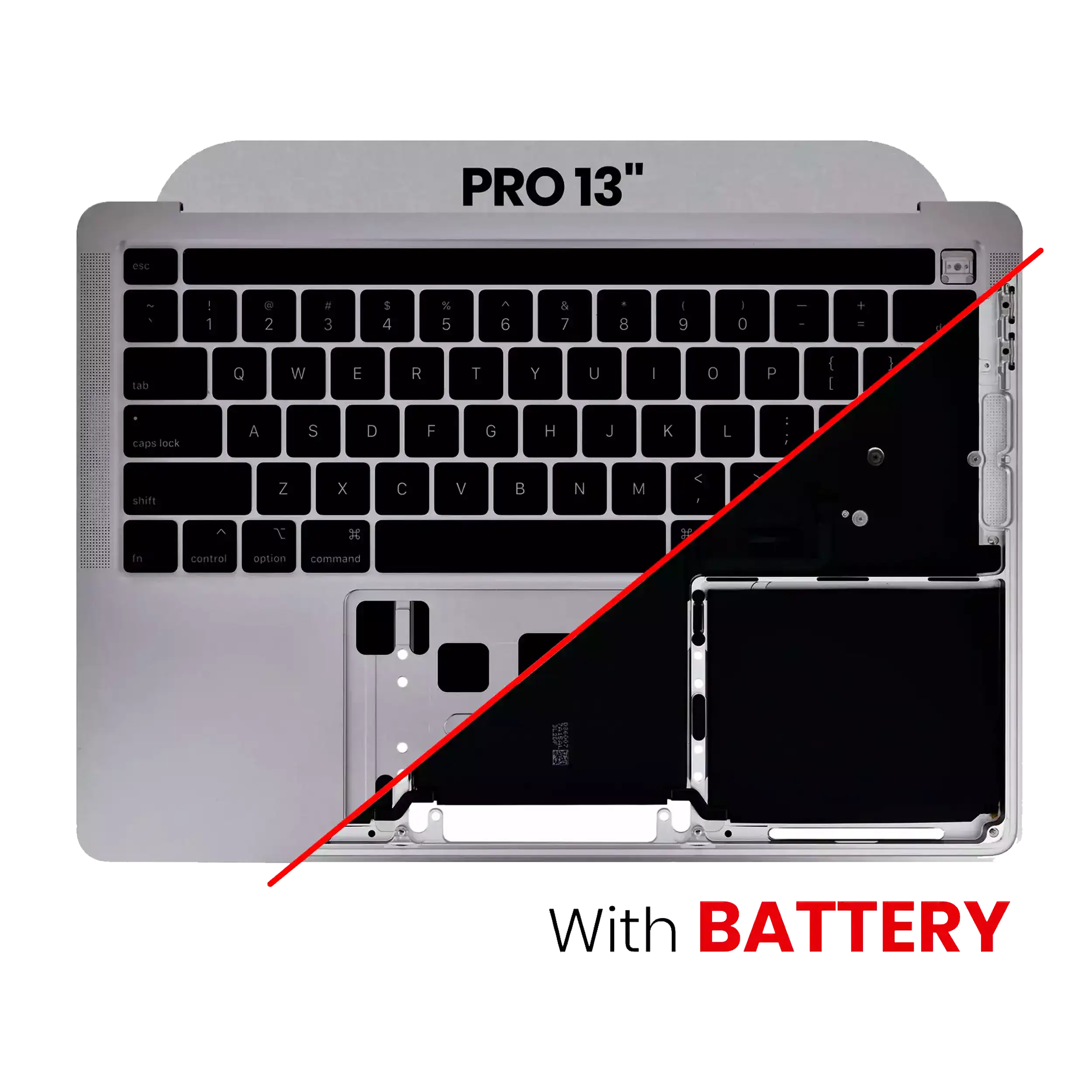 Top Case with Battery and Keyboard for MacBook Pro 13 inch A2289 (2020) US Keyboard Space Gray