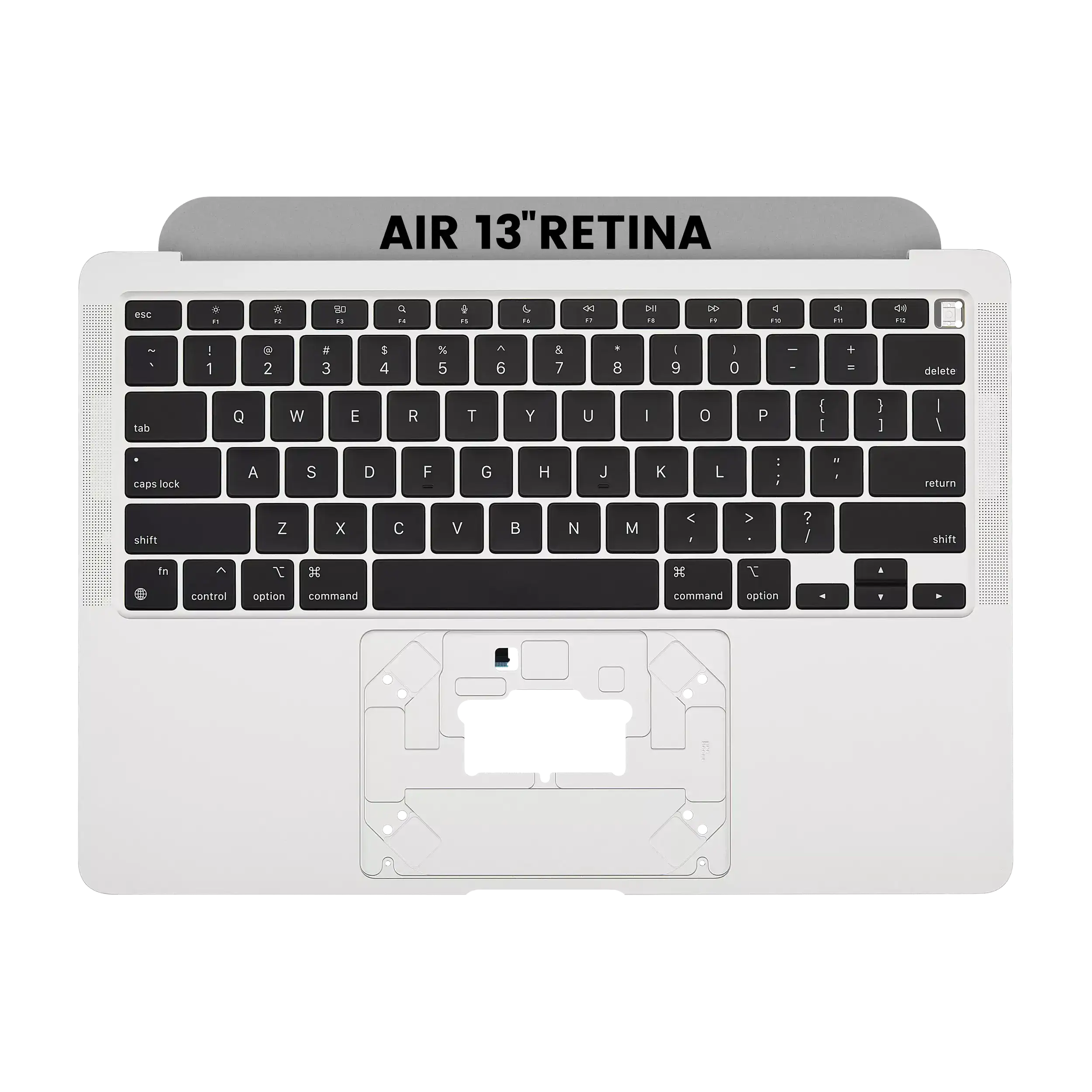 Top Case with Keyboard for MacBook Air 13" A2337 (2020) – US Keyboard, Silver, Grade A