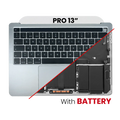 Topcase mit Akku+Tastatur für MacBook Pro 13 A2251 UK-Tastatur Silber