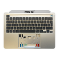 Top Case with Keyboard for MacBook Pro 13" A2338 (2020) (UK English) (Silver)