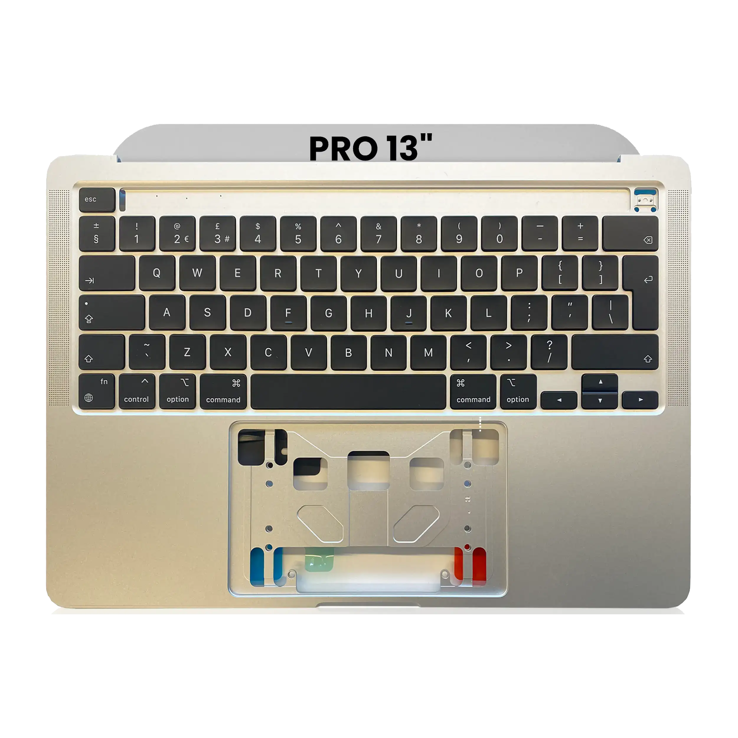Top Case with Keyboard for MacBook Pro 13" A2338 (2020) (UK English) (Silver)
