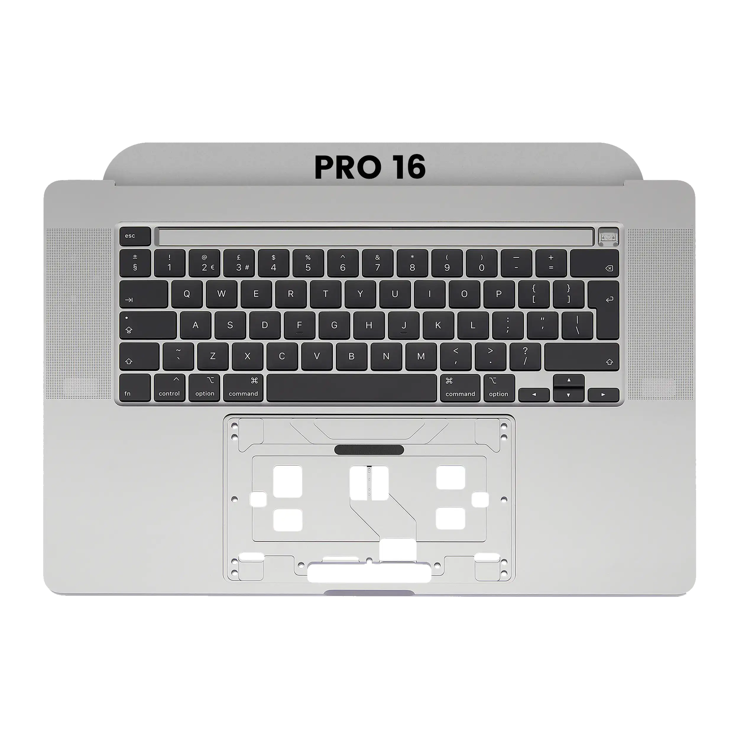 Top Case m. Tastatur MacBook Pro 16" A2141 Space Grau UK