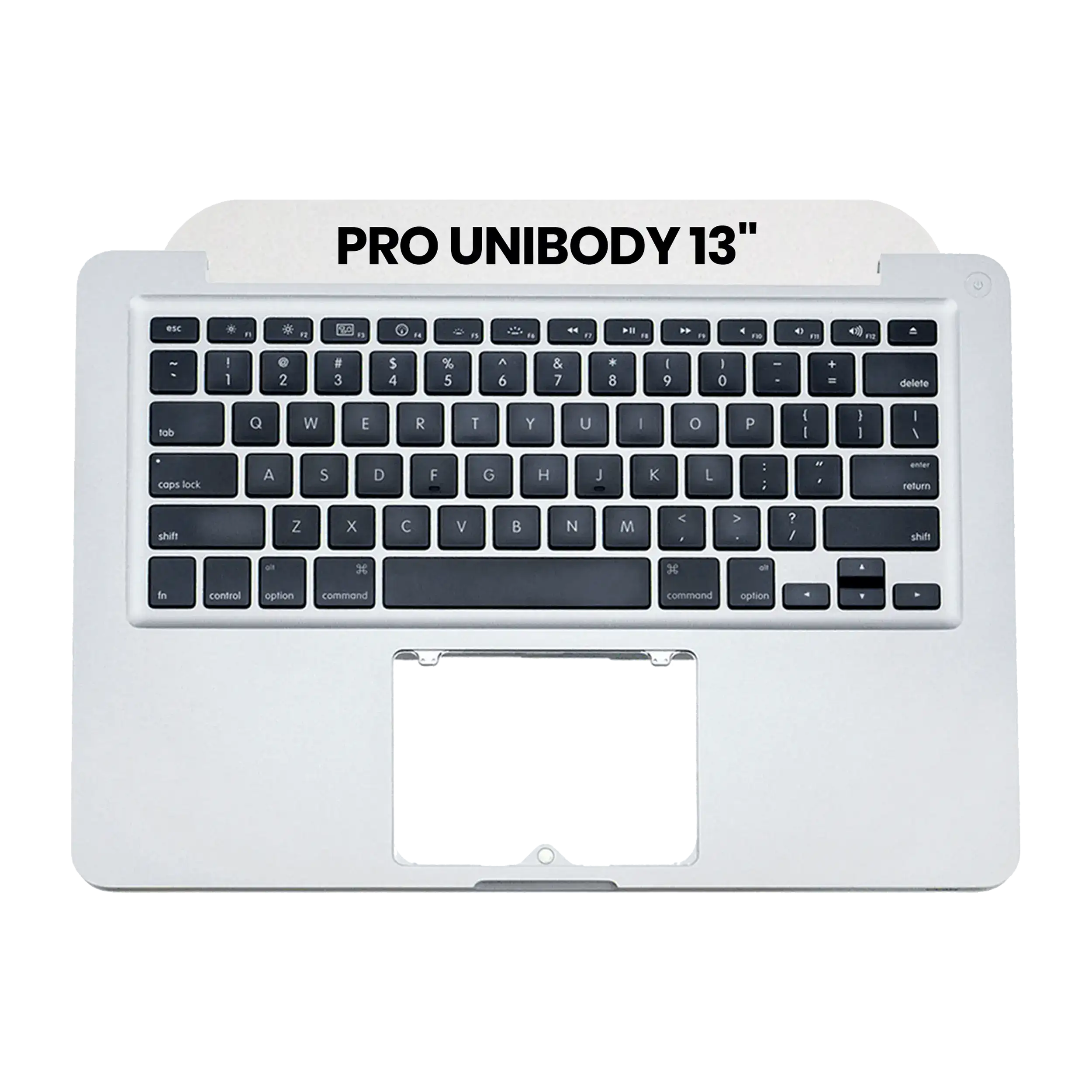 Top Case with Keyboard for MacBook Unibody 13" (A1278, Mid 2009/Mid 2010) US English used OEM part, Quality B