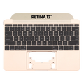 Apple MacBook 12'' A1534 Top Case US-Tastatur & Mikrofon Gold OEM Gebraucht B/C