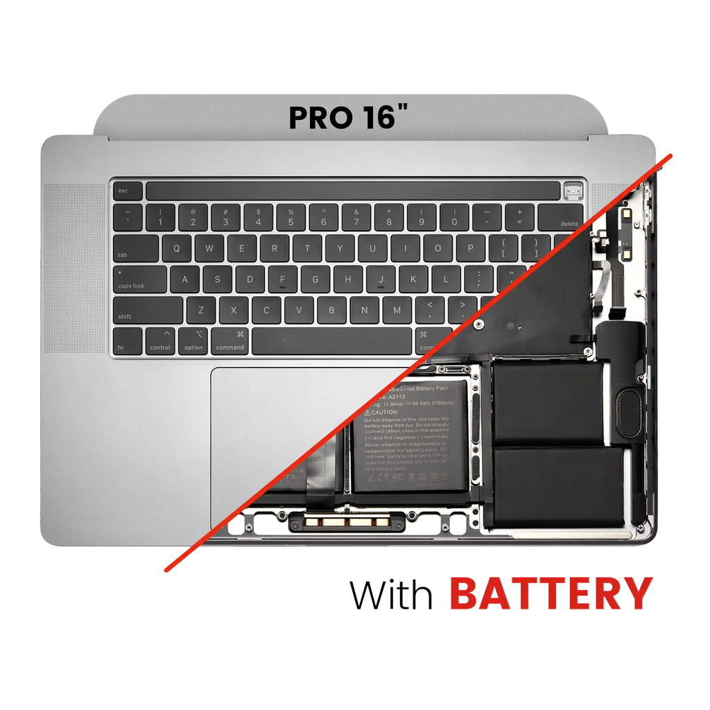 Topcase+Akku+Tastatur MacBook Pro 16" A2141 US Space Gray OEM Neuwertig
