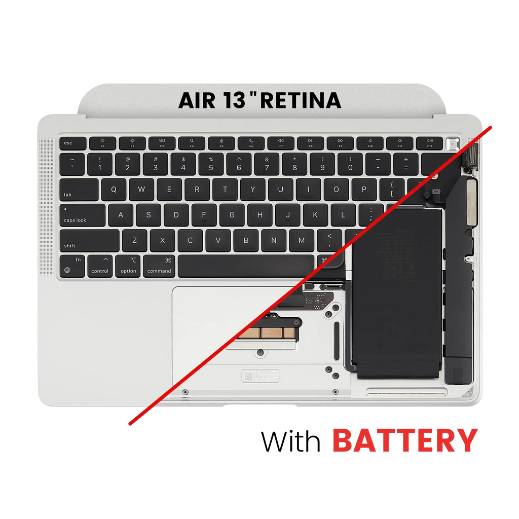 Top Case with Battery and Keyboard for MacBook Air 13" A2337 (2020) (Silver) (US Keyboard)