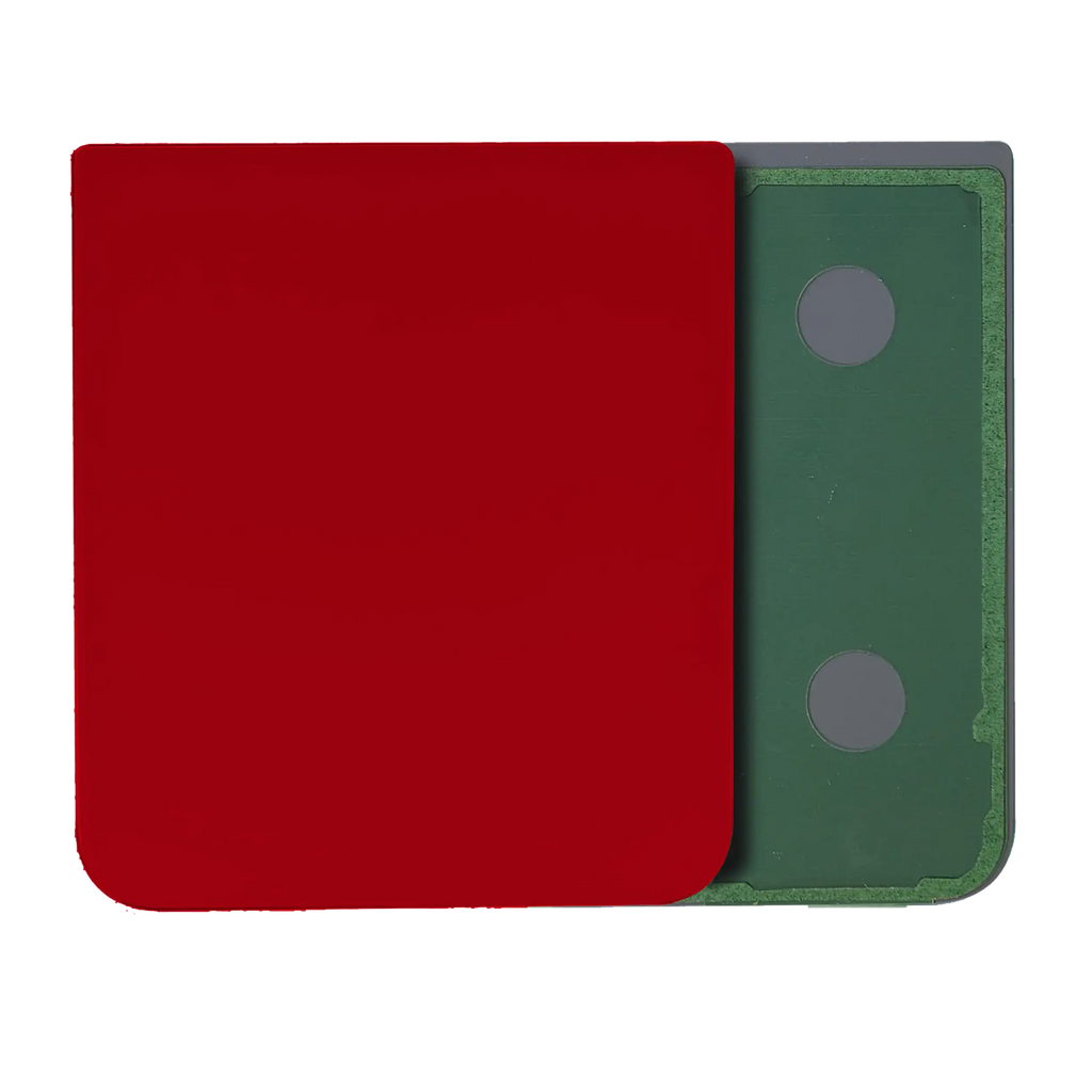 Unteres Rückseiten-Glas für Samsung Galaxy Z Flip 4 (Service Pack) (Rot)
