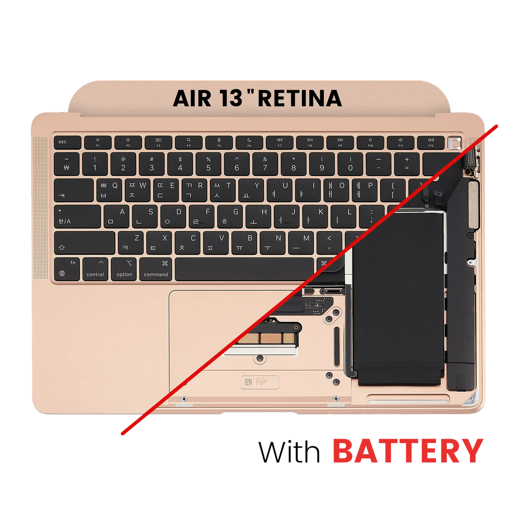 Top case with battery and keyboard for MacBook Air 13" A2337 (2020) (Gold, US keyboard)