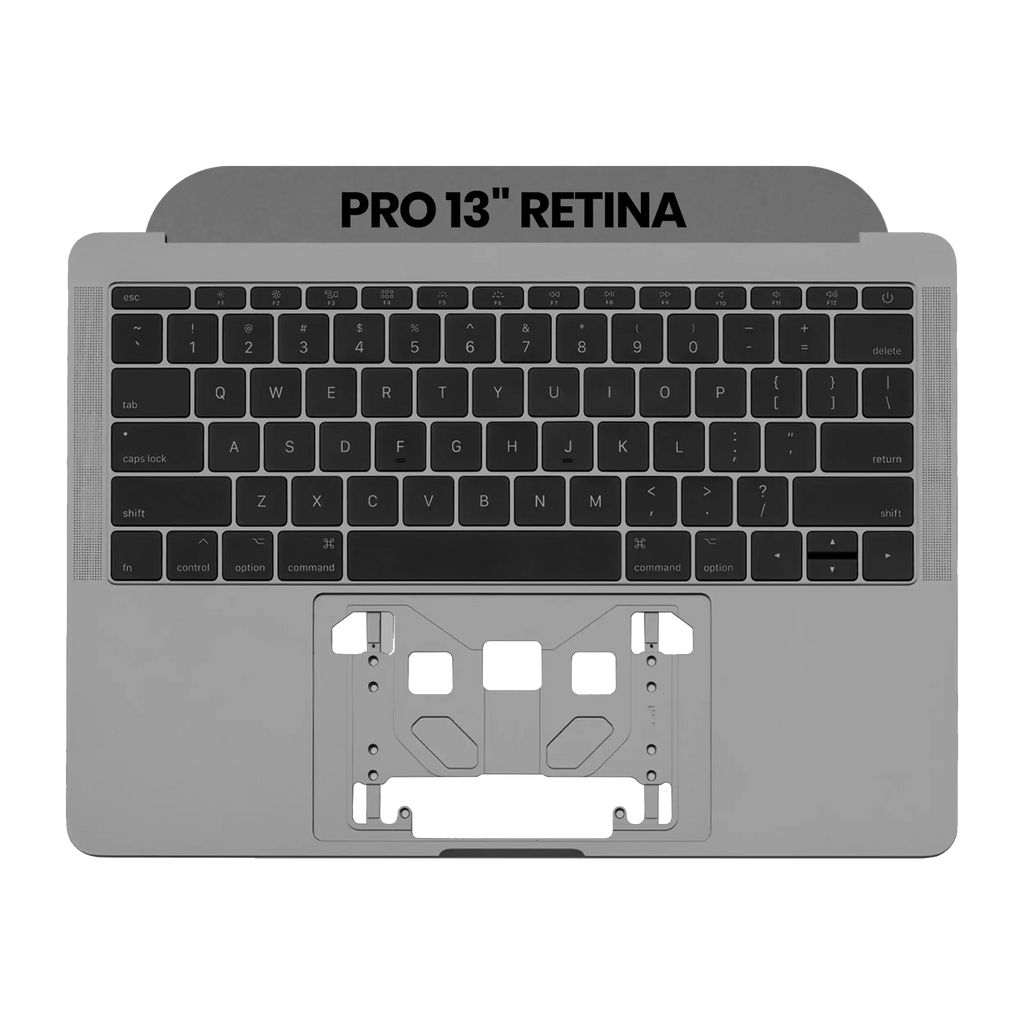 Top Case Tastatur MacBook Pro 13 A1708 US Gebrauchter Ausbau/Pull Neuwertig Space Grau