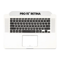 Top Case m. Tastatur & Mikro für MacBook Pro 15" A1398 US (OEM Neuwertig)
