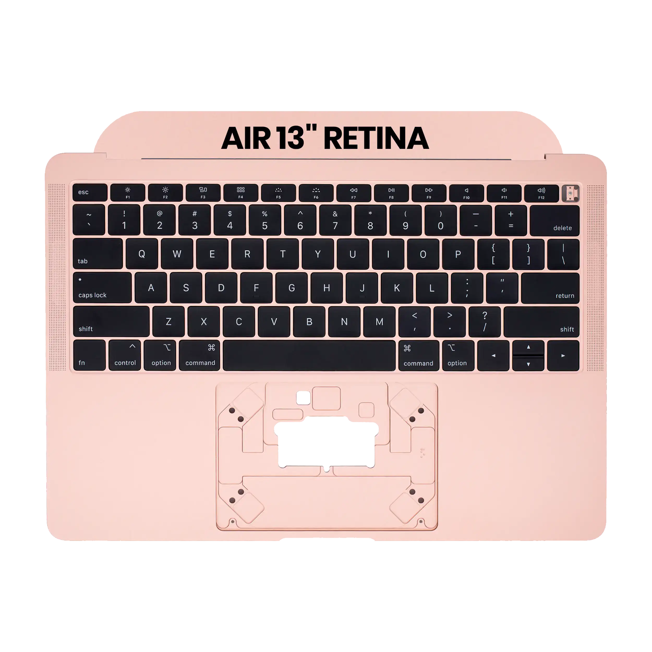 Top Case with Keyboard for MacBook Air 13" A1932 (2018/2019) (US English) (used OEM pull: Grade New) (Gold)