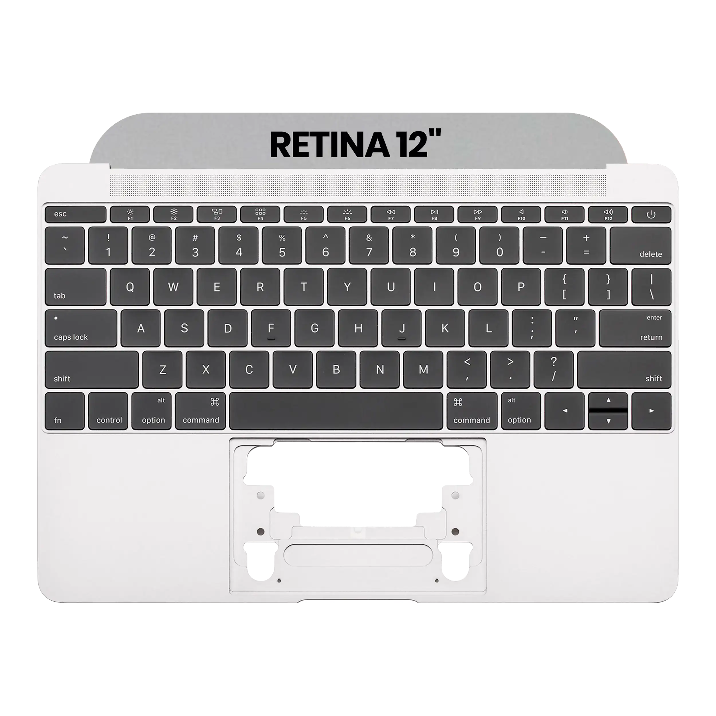 Top Case mit Tastatur & Mikrofon für MacBook 12" A1534 OEM neuwertig Space Gray