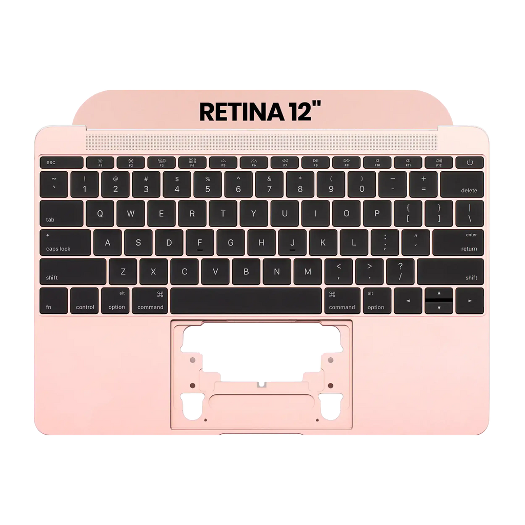 Top Case with Keyboard and Microphone for MacBook 12" A1534 (2016-2017) (US English) (OEM Pull New) (Rose Gold)