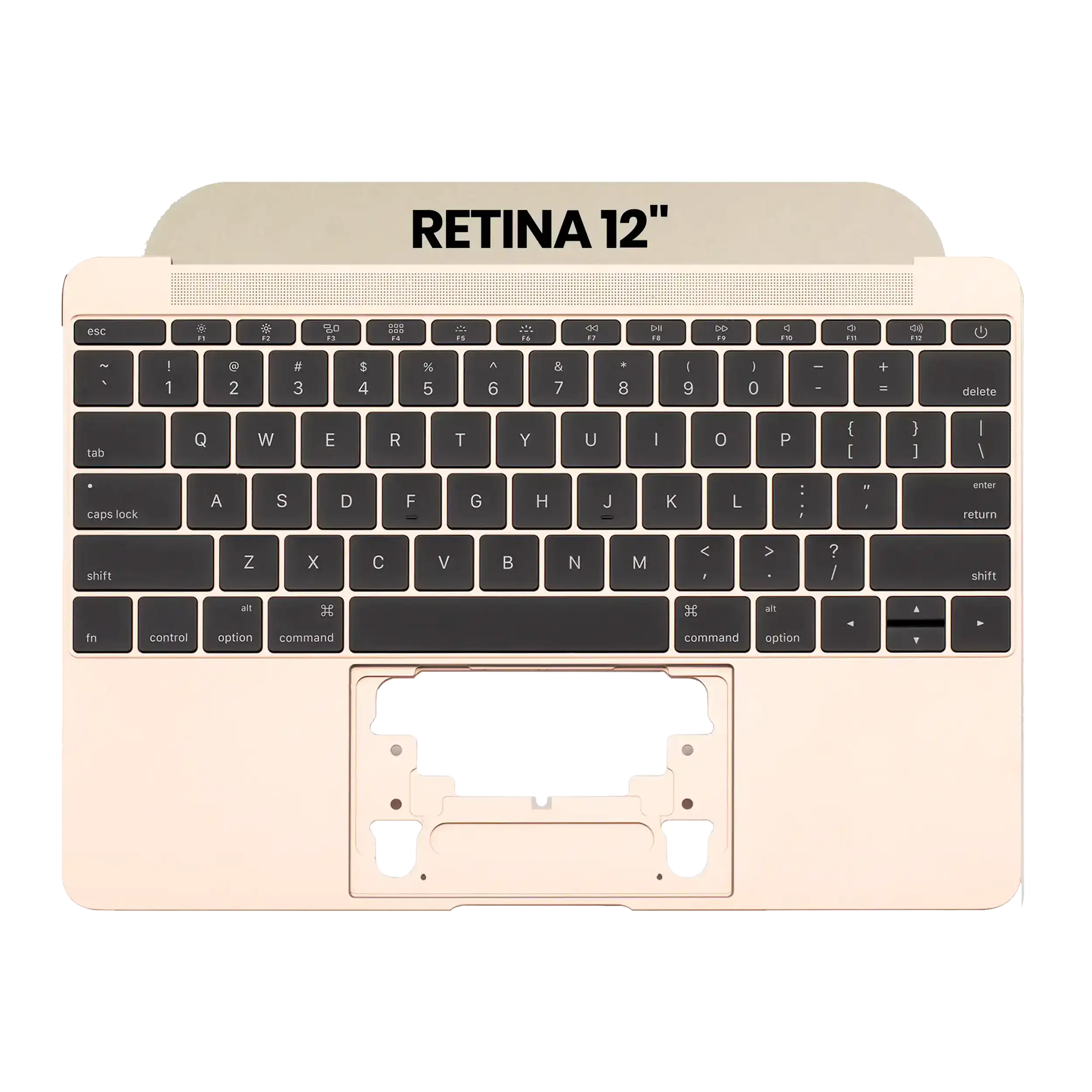 Top Case mit Tastatur & Mikrofon für MacBook 12" A1534 2016-2017 Gold (Gebrauchter Ausbau/Pull)
