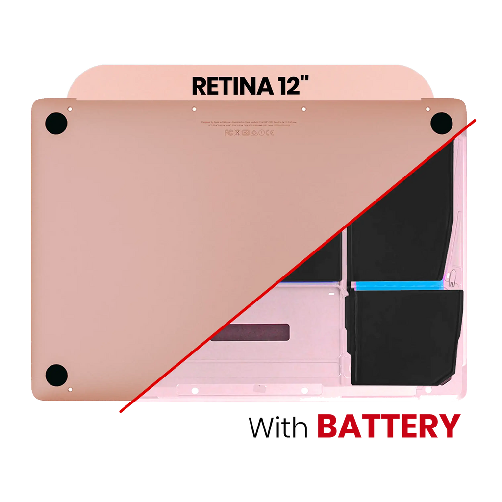 Bottom Case with Battery (A1705) for MacBook 12" A1534 (2016-2017) (Rose Gold)