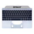 Top Case Tastatur Mikrofon MacBook 12" 2015 Space Grau OEM-Pull-Neuzustand US