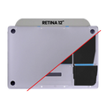 Bottom Case with Battery (A1527) for MacBook 12" A1534 (2015) (Space Gray)