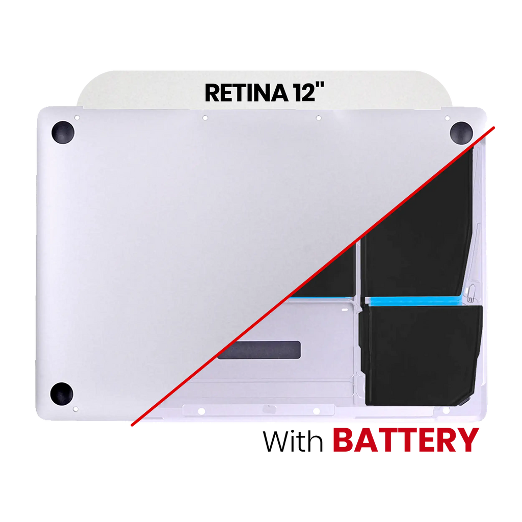 Bottom Case/Frame (A1527) for MacBook 12" A1534 (2015) (Silver)