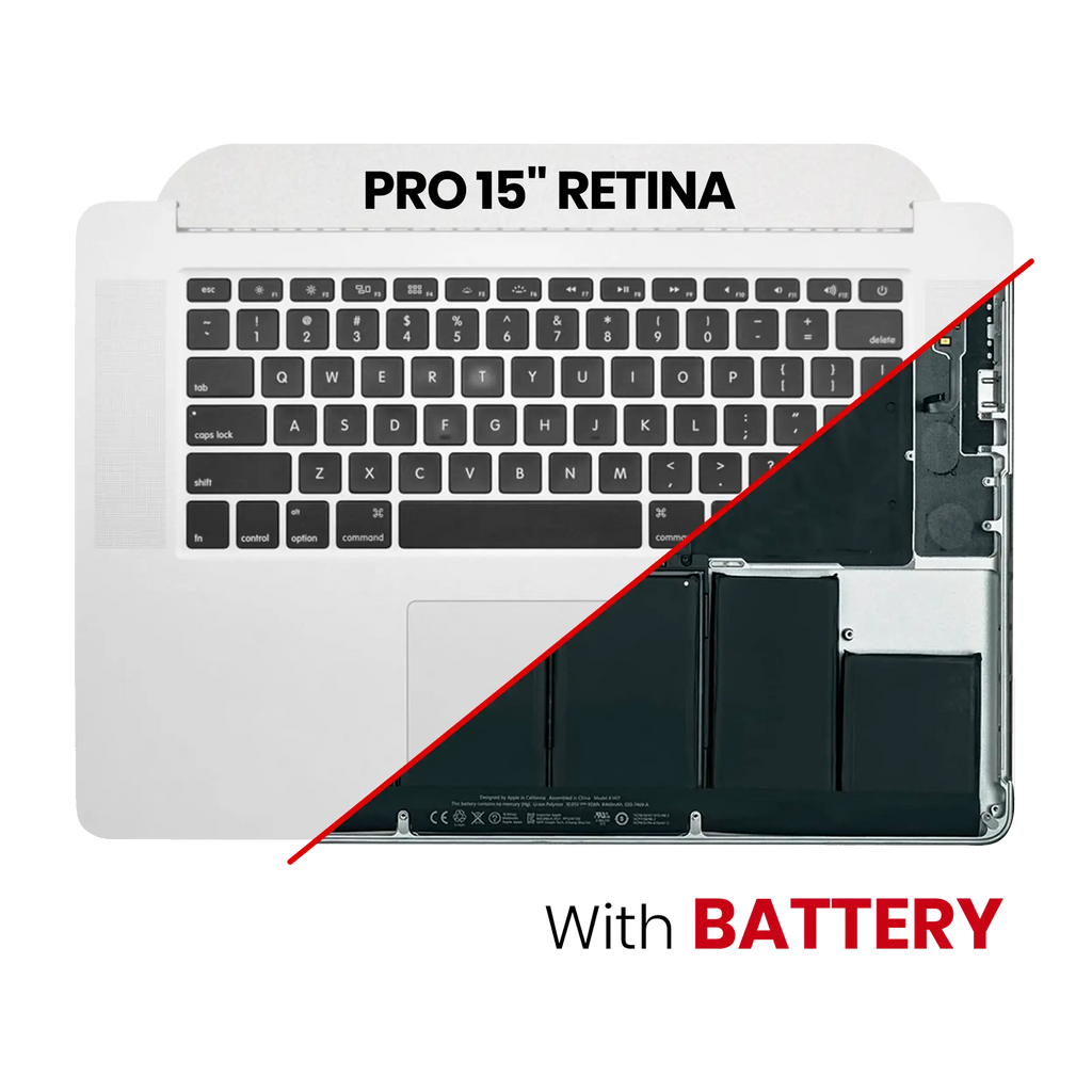 Topcase mit Akku und Tastatur für MacBook Pro 15" A1398 US-Tastatur